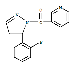 3-{[5-(2-fluorophenyl)-4,5-dihydro-1H-pyrazol-1-yl]carbonyl}pyridine