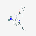 (3-Amino-6-ethoxy-pyridin-2-yl)-carbamic acid tert-butyl ester molecular structure