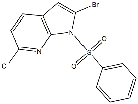 1-(Phenylsulphonyl)-6-chloro-2-broMo-7-azaindole