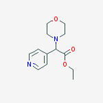 ethyl 2-morpholino-2-(pyridin-4-yl)acetate