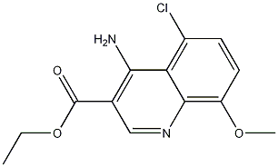 4-Amino-5-chloro-8-methoxyquinoline-3-carboxylic acid ethyl ester