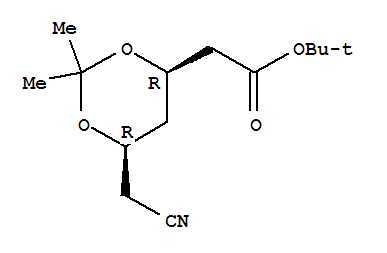 (4R,6R)-t-Butyl-6-cyanomethyl-2,2-dimethyl-1,3-dioxane-4-acetate 