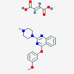 (e)-but-2-enedioic Acid;4-(3-methoxyphenoxy)-2-(4-methylpiperazin-1-yl)quinazoline molecular structure