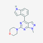 4-(1H-indol-4-yl)-1-methyl-6-morpholino-1H-pyrazolo[3,4-d]pyrimidine