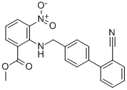 BENZOIC ACID, 2-[[(2-CYANO[1,1-BIPHENYL]-4-YL)METHYL]AMINO]-3-NITRO-METHYL ESTER