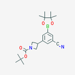tert-Butyl 3-(3-cyano-5-(4,4,5,5-tetramethyl-1,3,2-dioxaborolan-2-yl)phenyl)azetidine-1-carboxylate