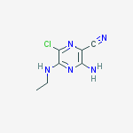 3-amino-6-chloro-5-(ethylamino)-2-Pyrazinecarbonitrile