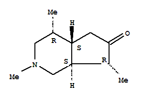 6H-Cyclopenta[c]pyridin-6-one,octahydro-2,4,7-trimethyl-, [4R-(4a,4ab,7a,7aa)]- molecular structure