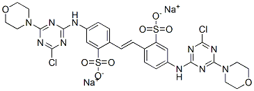 disodium 4,4-bis[(4-chloro-6-morpholino-1,3,5-triazin-2-yl)amino]stilbene-2,2-disulphonate