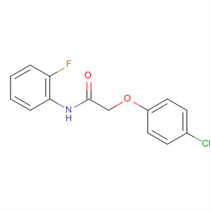Acetamide, 2-(4-chlorophenoxy)-N-(2-fluorophenyl)- molecular structure