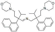 4-[4-Methyl-3-[N-[3-methyl-2-(2-morpholinoethyl)-2-(1-naphtyl)butyl]formimidoyl]-3-(1-naphtyl)pentyl]morpholine
