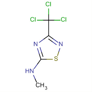 1,2,4-Thiadiazol-5-amine, N-methyl-3-(trichloromethyl)- molecular structure