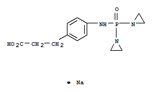 3-(4-{[bis(aziridin-1-yl)phosphoryl]amino}phenyl)propanoic acid