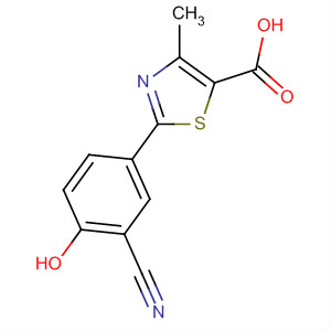 5-Thiazolecarboxylic acid, 2-(3-cyano-4-hydroxyphenyl)-4-methyl-