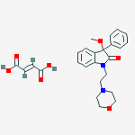 3-methoxy-1-(2-morpholin-4-ylethyl)-3-phenyl-1,3-dihydro-2H-indol-2-one (2E)-but-2-enedioate