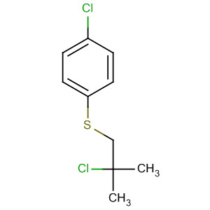 Benzene, 1-chloro-4-[(2-chloro-2-methylpropyl)thio]- molecular structure