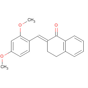 1(2H)-Naphthalenone,2-[(2,4-dimethoxyphenyl)methylene]-3,4-dihydro-, (2E)- molecular structure