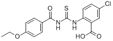 5-CHLORO-2-[[[(4-ETHOXYBENZOYL)AMINO]THIOXOMETHYL]AMINO]-BENZOIC ACID molecular structure