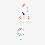 Morpholine, 4-[[[(4-chlorophenyl)thio]methyl]sulfonyl]-