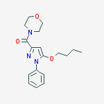 Morpholine, 4-[(5-butoxy-1-phenyl-1H-pyrazol-3-yl)carbonyl]-