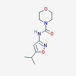 4-Morpholinecarboxamide, N-[5-(1-methylethyl)-3-isoxazolyl]-