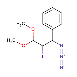 Benzene, (1-azido-2-iodo-3,3-dimethoxypropyl)- molecular structure