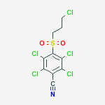 2,3,5,6-tetrachloro-4-[(3-chloropropyl)sulfonyl]benzonitrile molecular structure