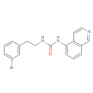 Urea, N-[2-(3-bromophenyl)ethyl]-N'-5-isoquinolinyl- molecular structure