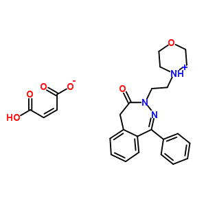 4-[2-(4-oxo-1-phenyl-4,5-dihydro-3H-2,3-benzodiazepin-3-yl)ethyl]morpholin-4-ium (2Z)-3-carboxyprop-2-enoate