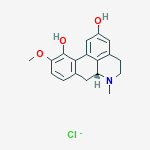 R(-)-2,11-DIHYDROXY-10-METHOXYAPORPHINE HCL molecular structure