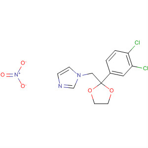 1H-Imidazole, 1-[[2-(3,4-dichlorophenyl)-1,3-dioxolan-2-yl]methyl]-,mononitrate molecular structure