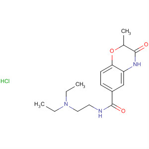 2H-1,4-Benzoxazine-6-carboxamide,N-[2-(diethylamino)ethyl]-3,4-dihydro-2-methyl-3-oxo-,monohydrochloride