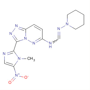 Methanimidamide,N-[3-(1-methyl-5-nitro-1H-imidazol-2-yl)-1,2,4-triazolo[4,3-b]pyridazin-6-yl]-N'-1-piperidinyl-