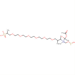 6,9,12,15,18,21-Hexaoxa-2-azatricosan-1-ol,2-[[(hydroxyphosphinyl)oxy]methyl]pentamethyl-, hydrogen phosphonate(ester) molecular structure