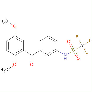 Methanesulfonamide,N-[3-(2,5-dimethoxybenzoyl)phenyl]-1,1,1-trifluoro- molecular structure