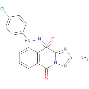 [1,2,4]Triazolo[1,5-b]isoquinoline-5,10-dione, 2-amino-,10-[(4-chlorophenyl)hydrazone]