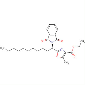 4-Oxazolecarboxylic acid,2-[(1R)-1-(1,3-dihydro-1,3-dioxo-2H-isoindol-2-yl)undecyl]-5-methyl-,ethyl ester