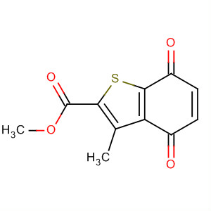 Benzo[b]thiophene-2-carboxylic acid, 4,7-dihydro-3-methyl-4,7-dioxo-,methyl ester molecular structure