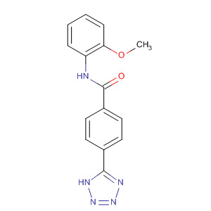 Benzamide, N-(2-methoxyphenyl)-4-(1H-tetrazol-5-yl)- molecular structure