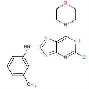 1H-Purin-8-amine, 2-chloro-N-(3-methylphenyl)-6-(4-morpholinyl)-