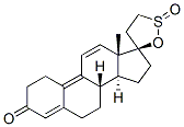 (17R)-3-Oxospiro[19-norandrostane-17,5-[1,2]oxathiolane]-4,9,11-triene 2-oxide molecular structure