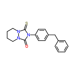 2-(4-benzylphenyl)-3-thioxohexahydro-1H-[1,2,4]triazolo[1,2-a]pyridazin-1-one