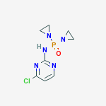 P,P-bis(aziridin-1-yl)-N-(4-chloropyrimidin-2-yl)phosphinic amide molecular structure