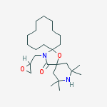 2,2,4,4-Tetramethyl-7-oxa-20-(oxiranylmethyl)-3,20-diazadispiro(5.1.11.2)henicosan-21-one molecular structure