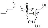 tris(2-hydroxyethyl)ammonium 2-ethylhexyl sulphate molecular structure
