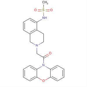 10H-Phenoxazine,10-[[3,4-dihydro-5-[(methylsulfonyl)amino]-2(1H)-isoquinolinyl]acetyl]-