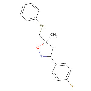 Isoxazole,3-(4-fluorophenyl)-4,5-dihydro-5-methyl-5-[(phenylseleno)methyl]-