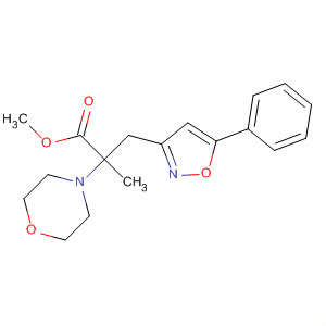 4-Morpholinepropanoic acid, a-[(5-phenyl-3-isoxazolyl)methyl]-, methylester