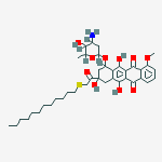 14-Dodecyl-14-thiaadriamycin molecular structure