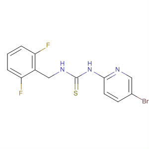 Thiourea, N-(5-bromo-2-pyridinyl)-N'-[(2,6-difluorophenyl)methyl]- molecular structure